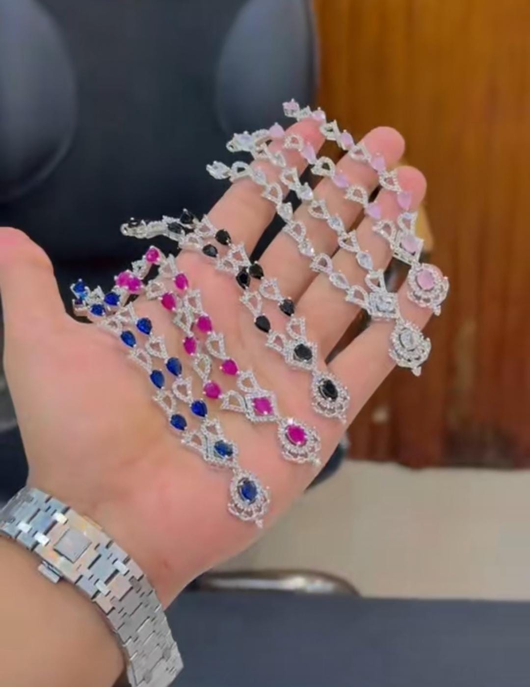 American zircon necklace