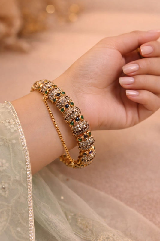 Luminous Gold Plated Bangle