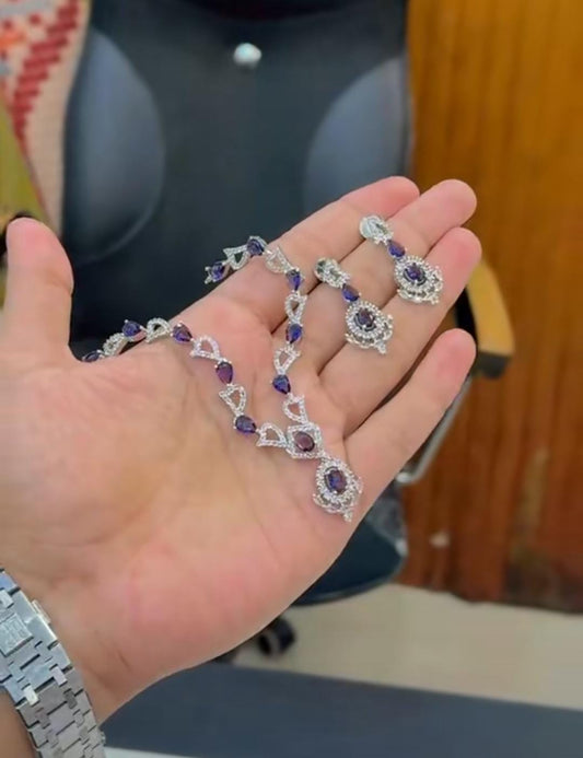 American zircon necklace