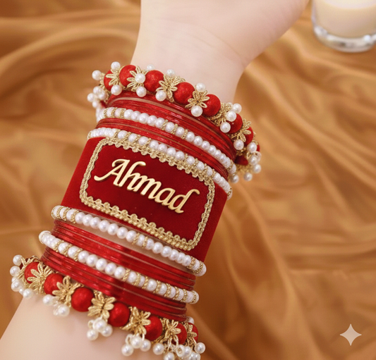 Creamy white Pearl Signature Bangles