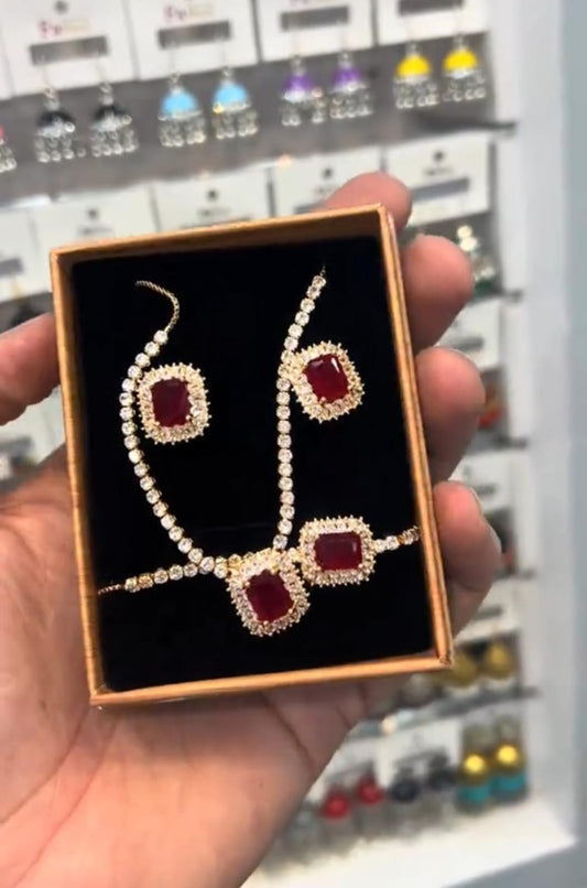 Italian Stone Necklace Set